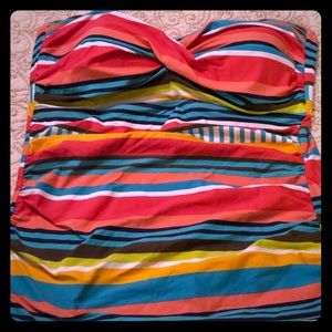 Strapless tankini
